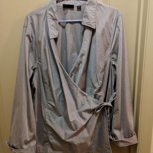Avenue Plus Size Wrap Blouse